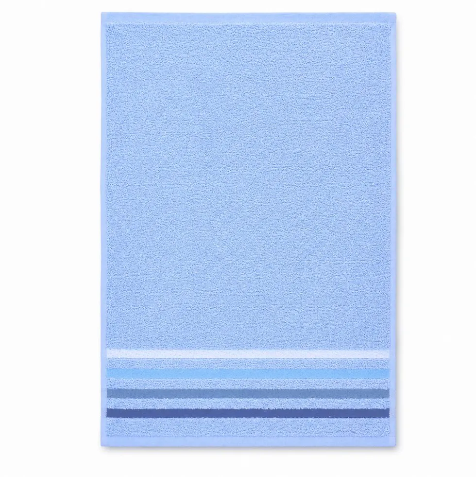 Coppia Asciugamani in spugna Colorful Azzurro Avio