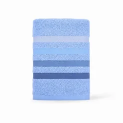 Coppia Asciugamani in spugna Colorful Azzurro Avio