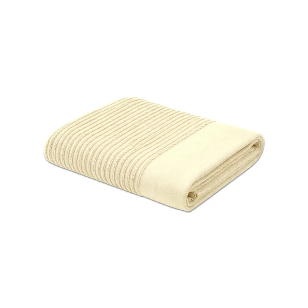 Coppia Asciugamani in Spugna Boutique Crema