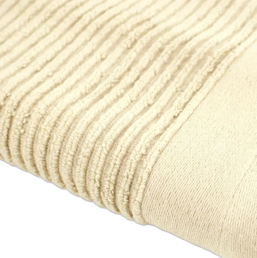 Coppia Asciugamani in Spugna Boutique Crema