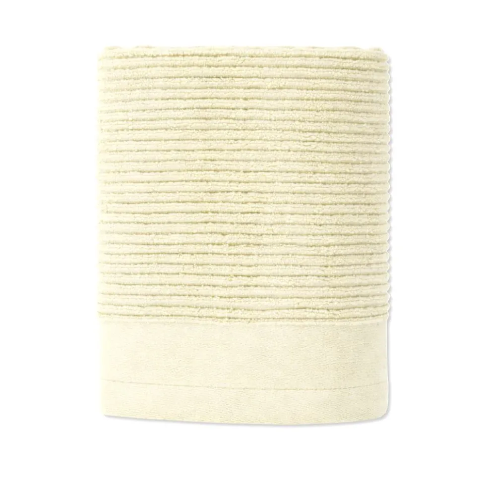 Coppia Asciugamani in Spugna Boutique Crema