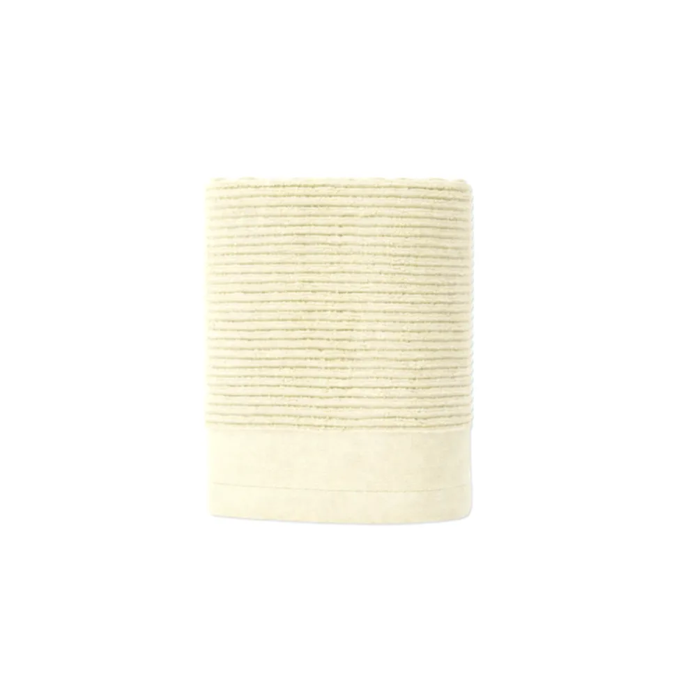 Coppia Asciugamani in Spugna Boutique Crema