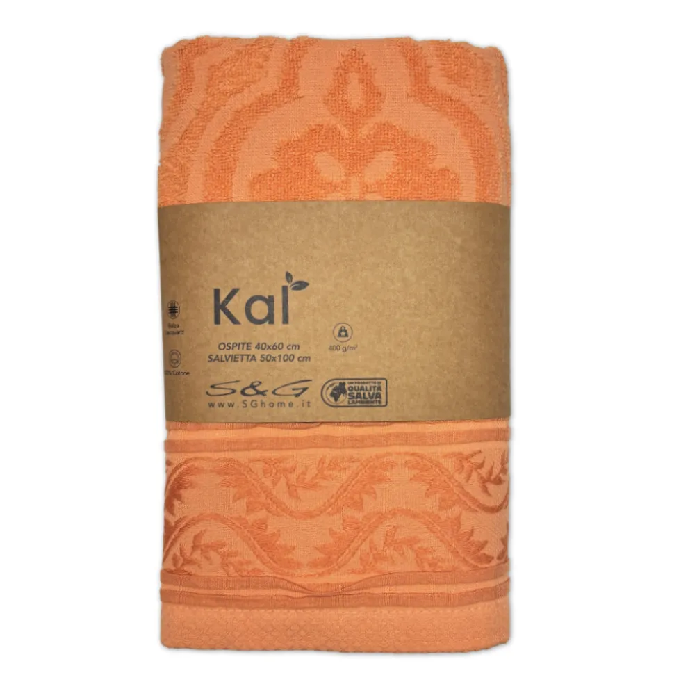 Coppia asciugamani Kal Arancio