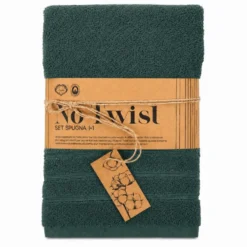 Coppia asciugamani No Twist Sottobosco