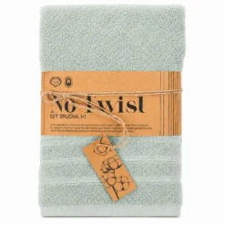 Coppia asciugamani No Twist Salvia