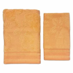 Coppia asciugamani Quil Arancio