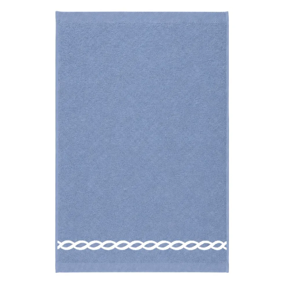 Coppia asciugamani Ricamati Loft Blu