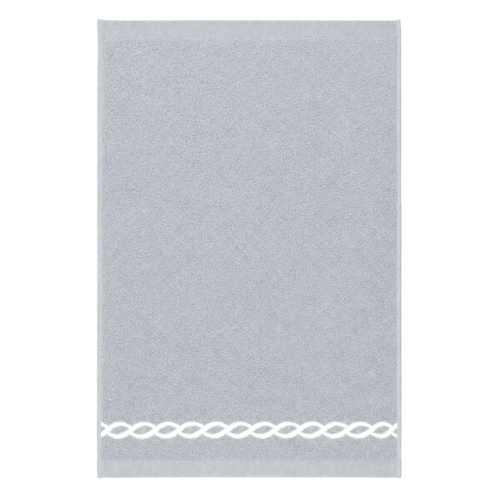 Coppia asciugamani Ricamati Loft Grigio
