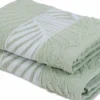 Coppia asciugamani Spugna Jacquard Wyle Salvia