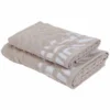 Coppia asciugamani Spugna Jacquard Rith Sabbia