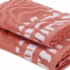 Coppia asciugamani Spugna Jacquard Rith Ruggine