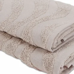 Coppia asciugamani Spugna Jacquard Illy Sabbia