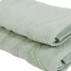 Coppia asciugamani Spugna Jacquard Illy Salvia