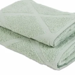 Coppia asciugamani Spugna Jacquard Rendel Salvia