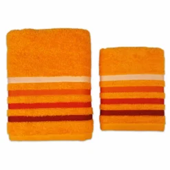 Coppia asciugamani Zeus Arancio