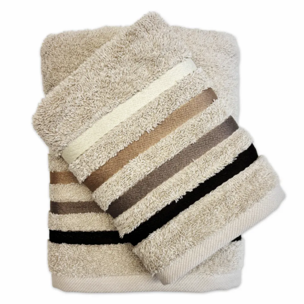 Coppia asciugamani Zeus Beige