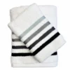 Coppia asciugamani Zeus Bianco/Grigio