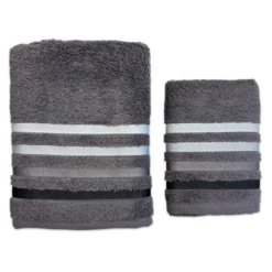 Coppia asciugamani Zeus Grigio Piombo