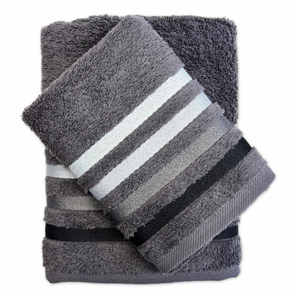 Coppia asciugamani Zeus Grigio Piombo