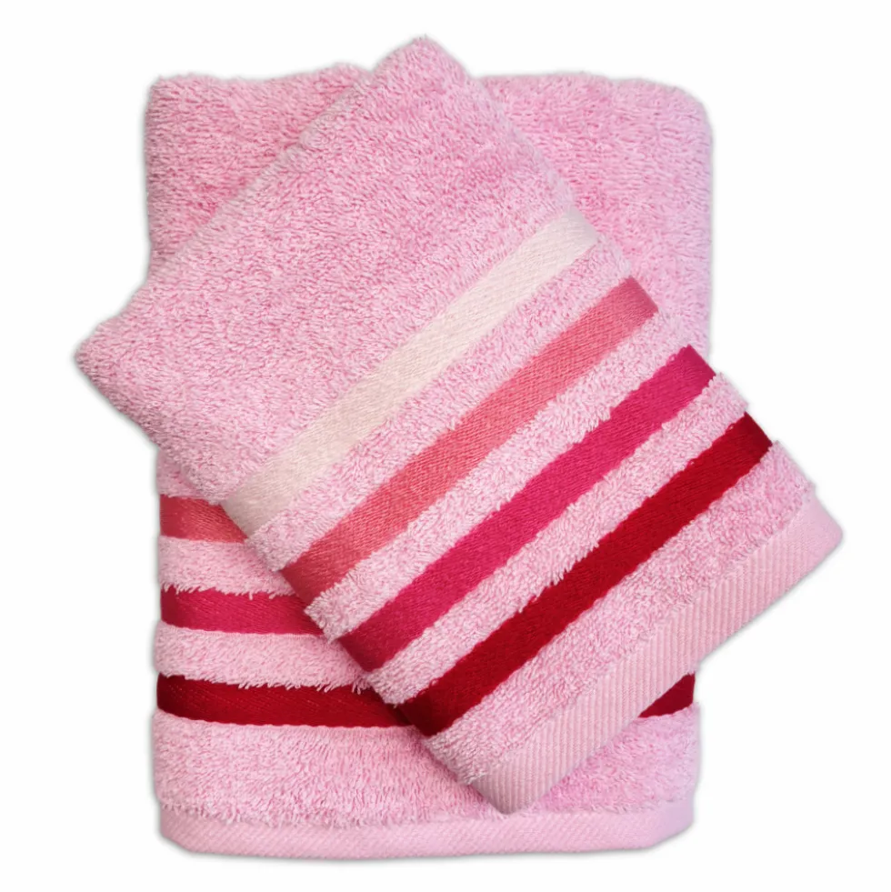 Coppia asciugamani Zeus Rosa