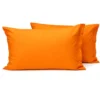 Coppia Federe con bottoni Arancio