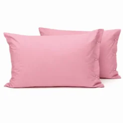 Coppia Federe con bottoni Rosa