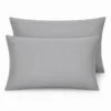 Coppia Federe in Percalle Grigio