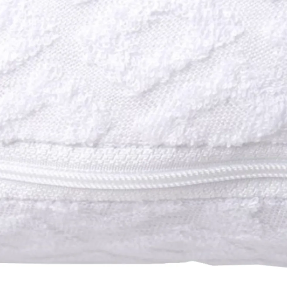 Coppia federe jacquard spugna con Zip