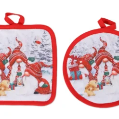 Coppia presine Stampa digitale Christmas 3 Gnometti