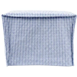 Copriaffettatrice in Cotone Quadretto piccolo Azzurro