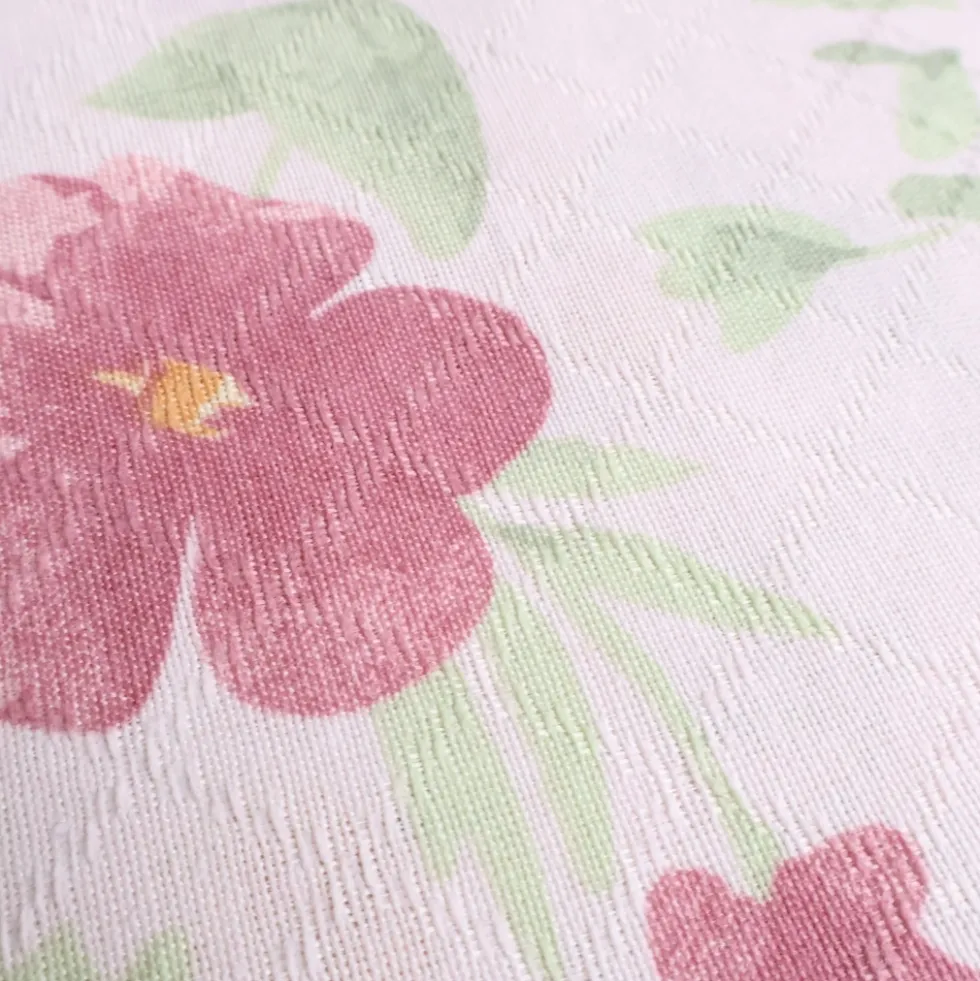 Copridivano Copriletto in piquet Primavera Rosa Matrimoniale
