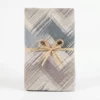 Copridivano Copriletto in piquet Zig Zag Moderno Beige Matrimoniale