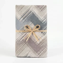 Copridivano Copriletto in piquet Zig Zag Moderno Beige Matrimoniale