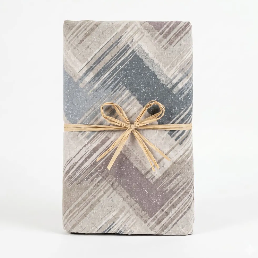 Copridivano Copriletto in piquet Zig Zag Moderno Beige Singolo