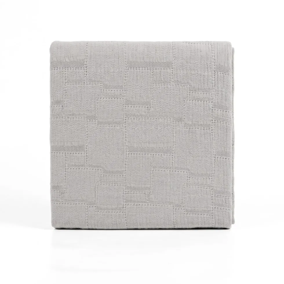 Copridivano Copriletto Jacquard Mirion Grigio 210x260