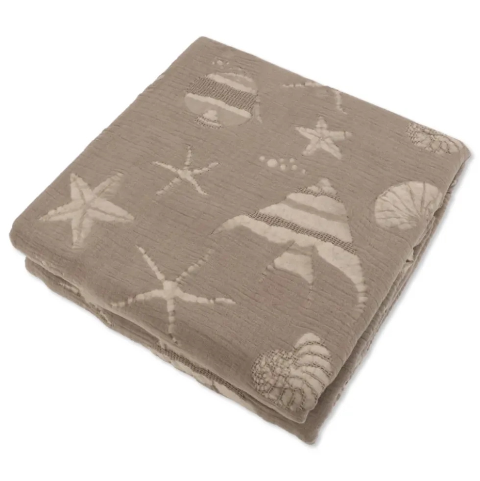 Copridivano Copriletto Jacquard Selvis Beige 170x260