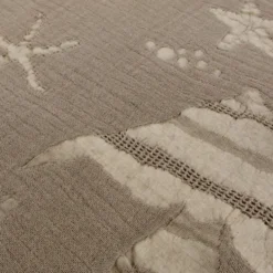 Copridivano Copriletto Jacquard Selvis Beige 170x260
