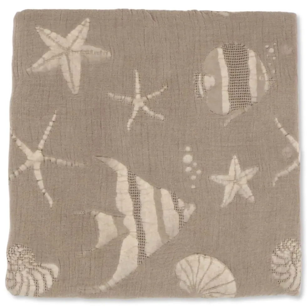 Copridivano Copriletto Jacquard Selvis Beige 170x260