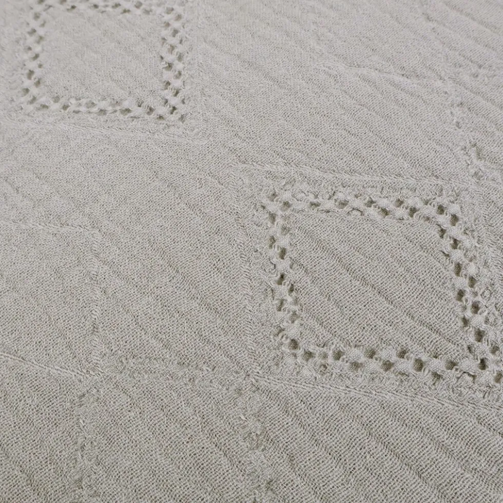 Copridivano Copriletto Jacquard Wenda Grigio 260x260