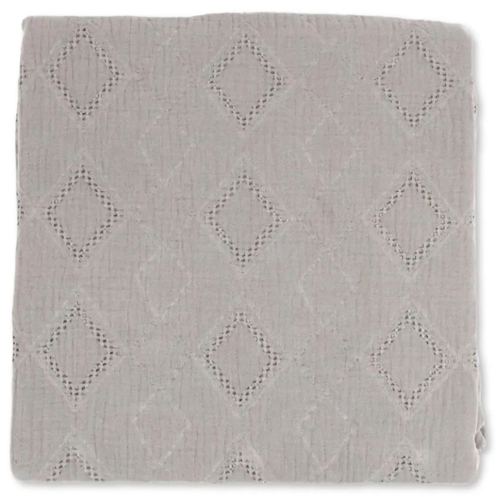 Copridivano Copriletto Jacquard Wenda Grigio 260x260