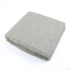 Copridivano Copriletto Jacquard Mirion Grigio 260x260