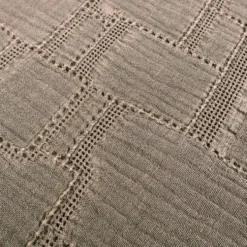 Copridivano Copriletto Jacquard Mirion Tortora 170x260