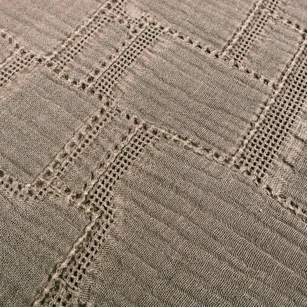 Copridivano Copriletto Jacquard Mirion Tortora 170x260