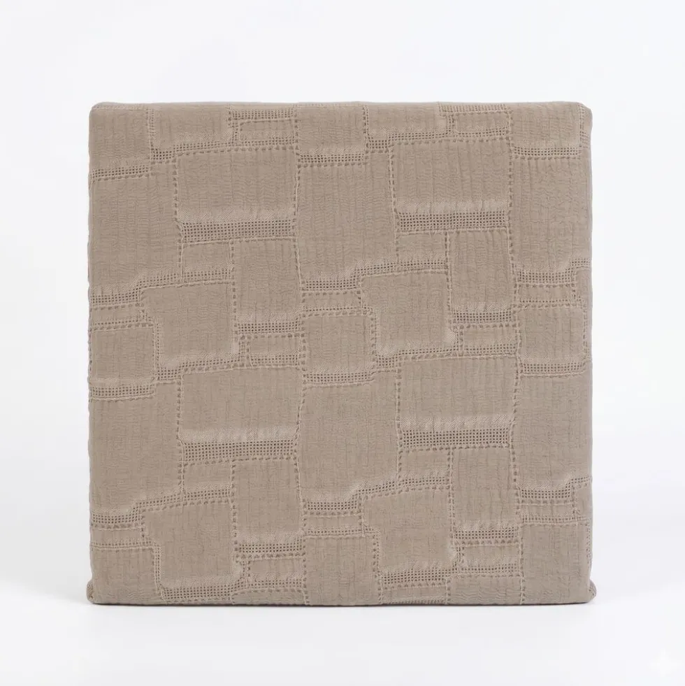 Copridivano Copriletto Jacquard Mirion Tortora 170x260