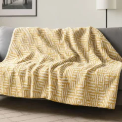 Copridivano Copriletto Sheick Giallo 170x250