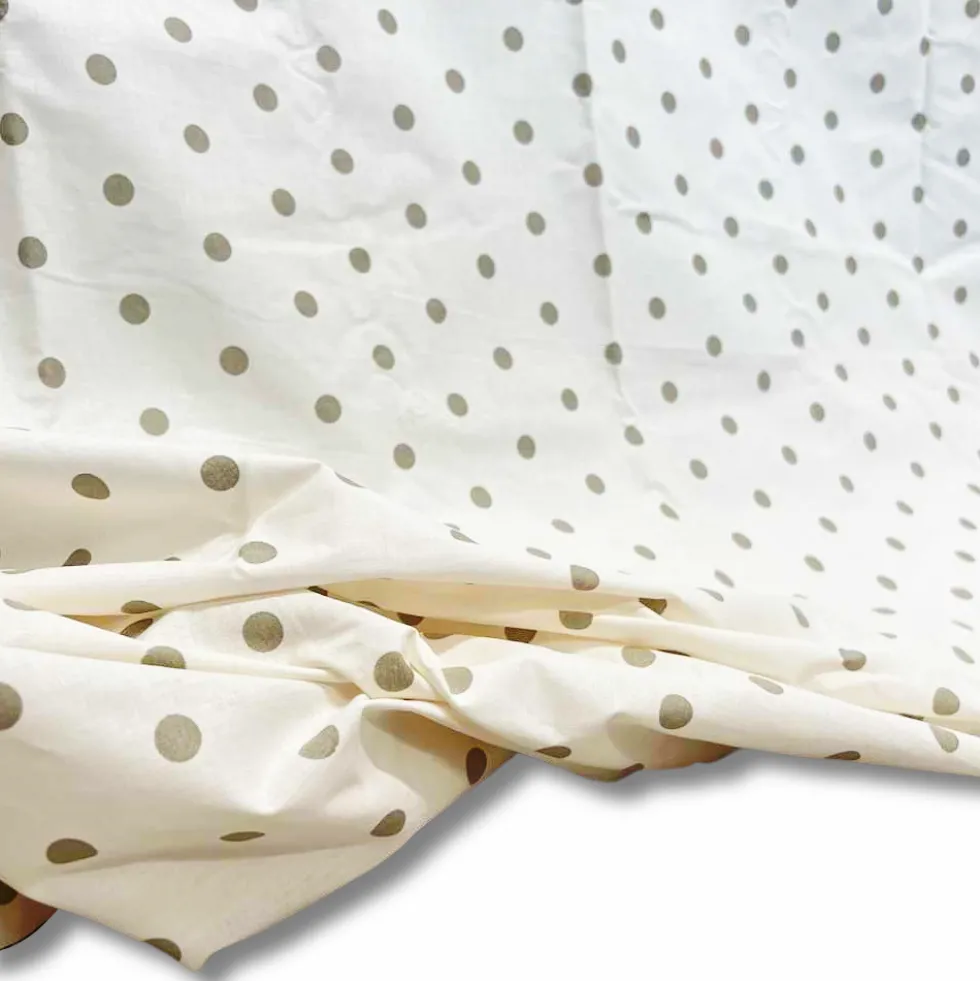 Copridivano Copritutto cotone leggero pois lino 260 x 280