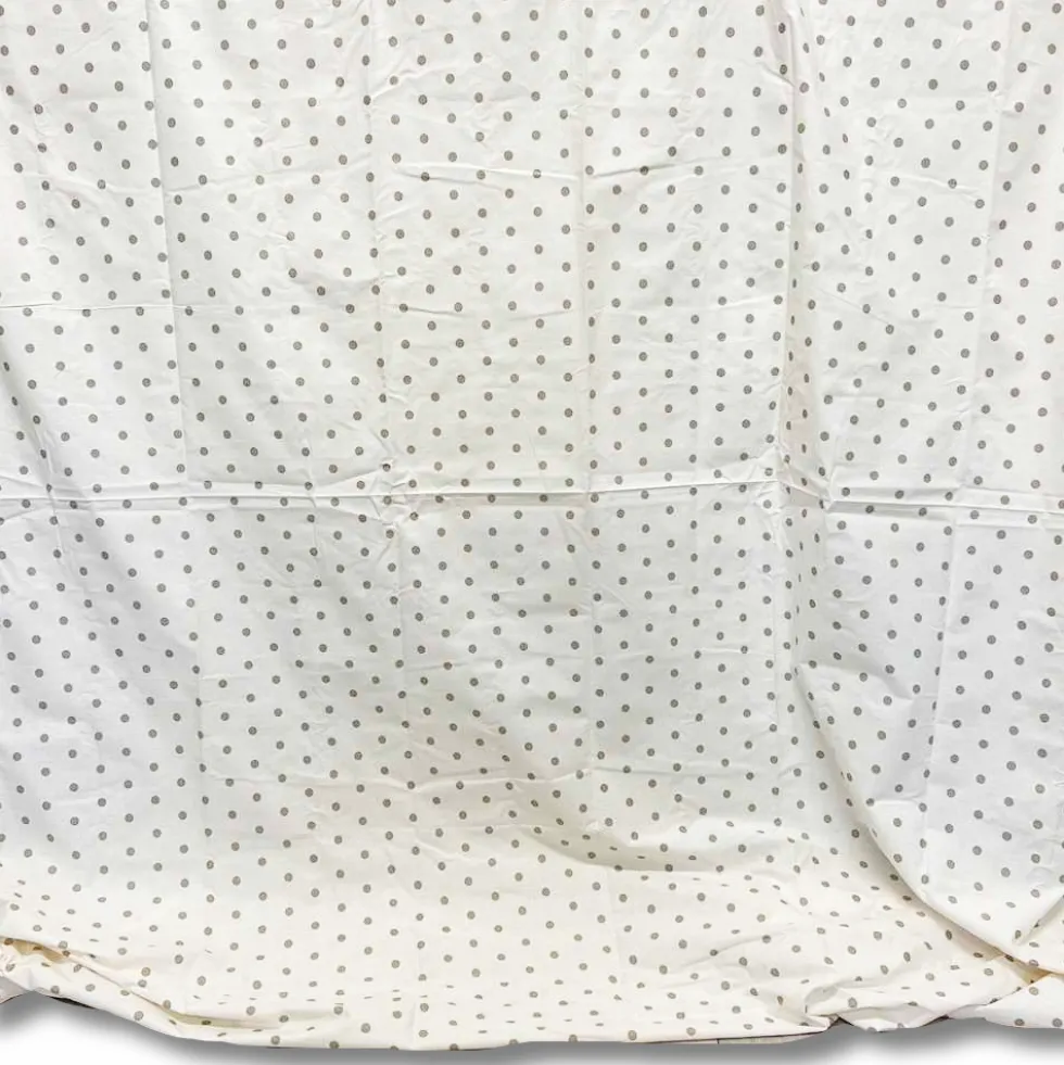Copridivano Copritutto cotone leggero pois lino 260 x 280