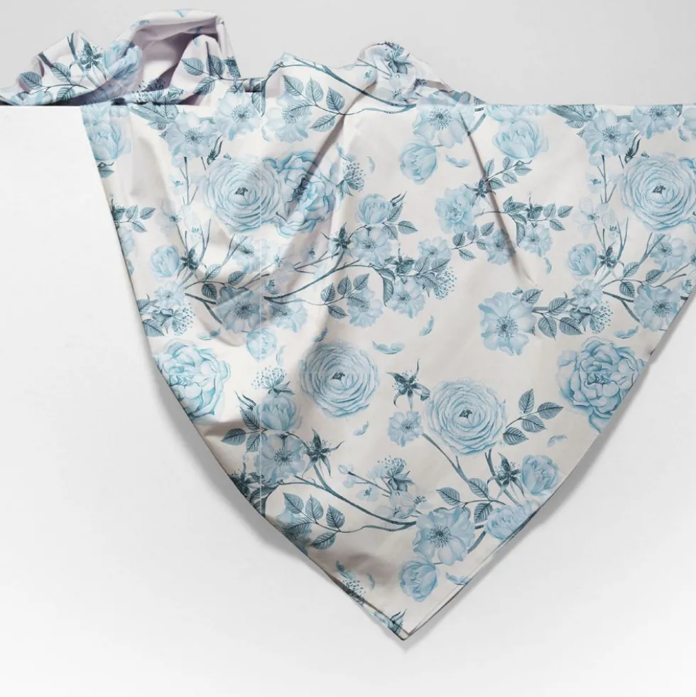 Copridivano Copritutto cotone leggero Alys Azzurro 170 x 295
