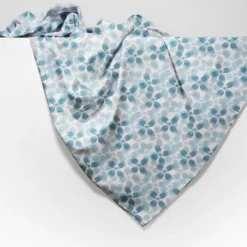 Copridivano copritutto cotone leggero Bliss fiori azzurro 170 x 295