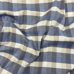 Copridivano copritutto Country quadretto azzurro 160 x 280